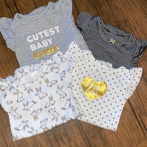 Bundle of 4 Onesies - Size 6 months